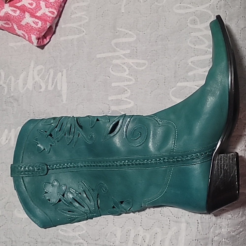 Genuine leather handmade Cowgirl Western Boots READ DESCRIPTION SEE PHOTOS